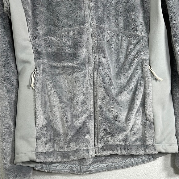 The North Face Gray Teddy Jacket Plush Fleece Cozy M - Picture 6 of 9